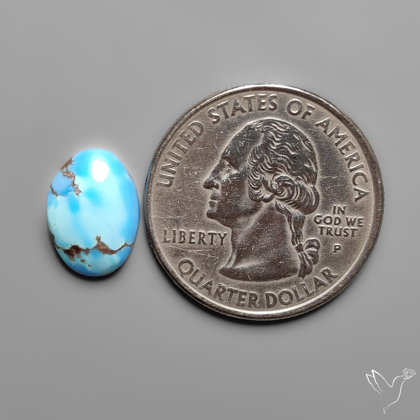 Golden Hill Turquoise Rare Top Grade Cabochon