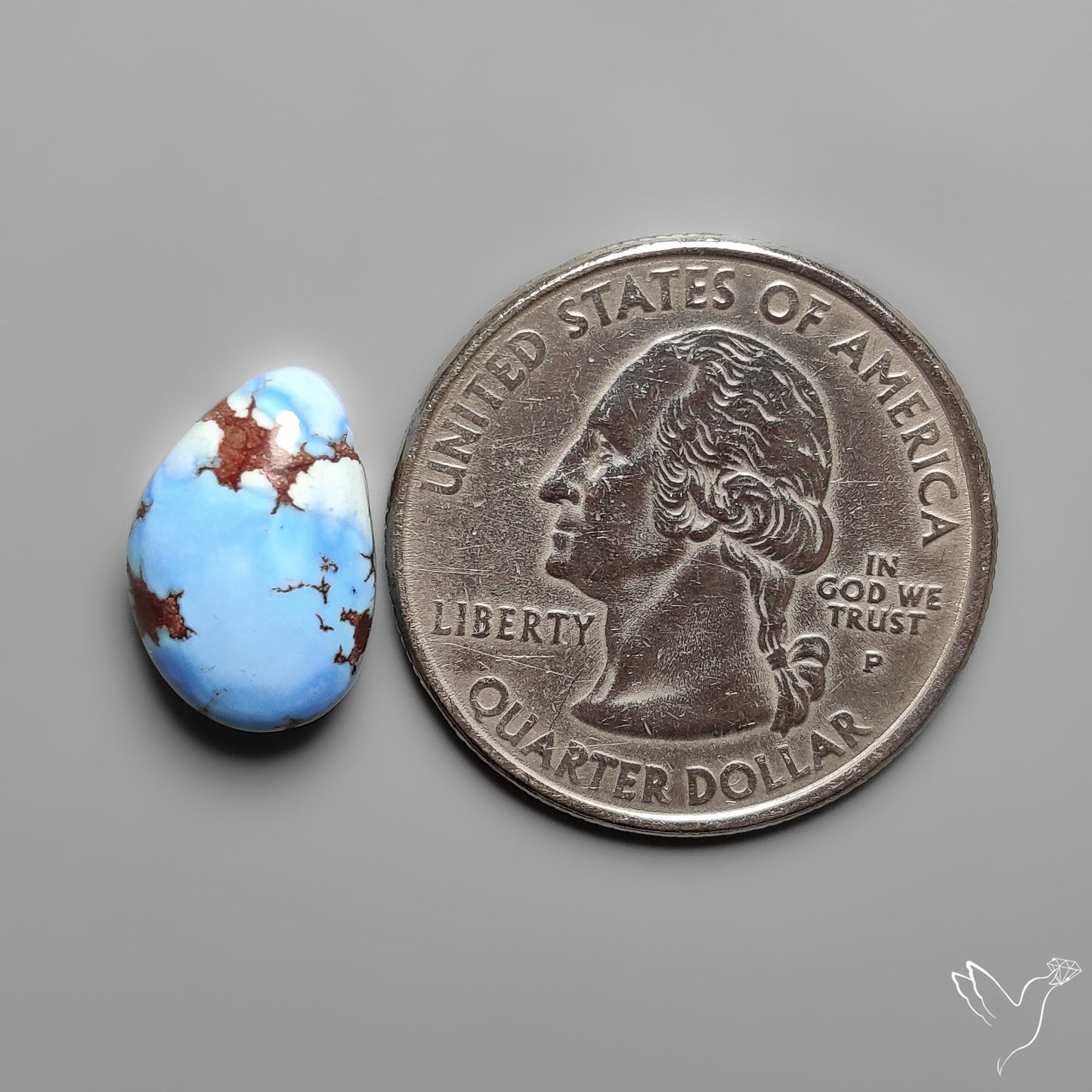 Golden Hill Turquoise Rare Top Grade Cabochon