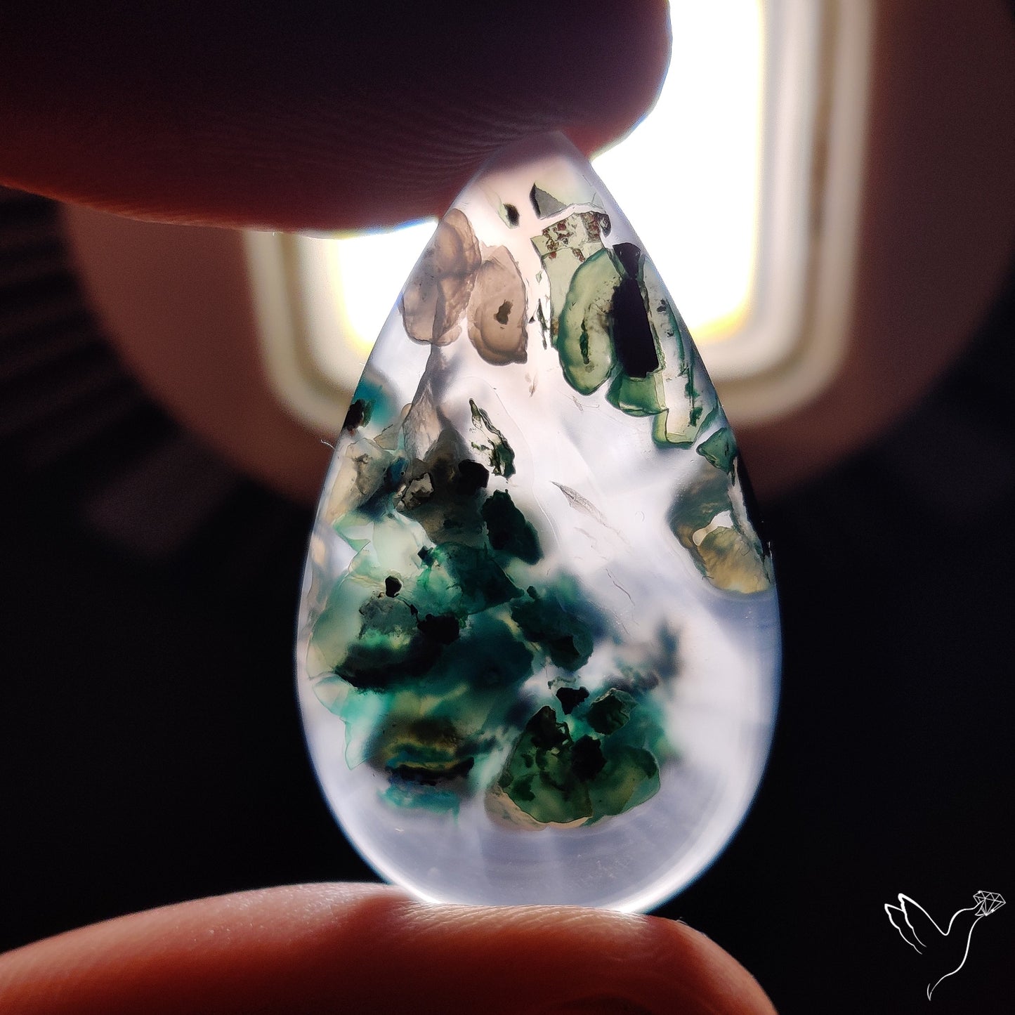Confetti Gem Chrysocolla Cabochon from Arizona