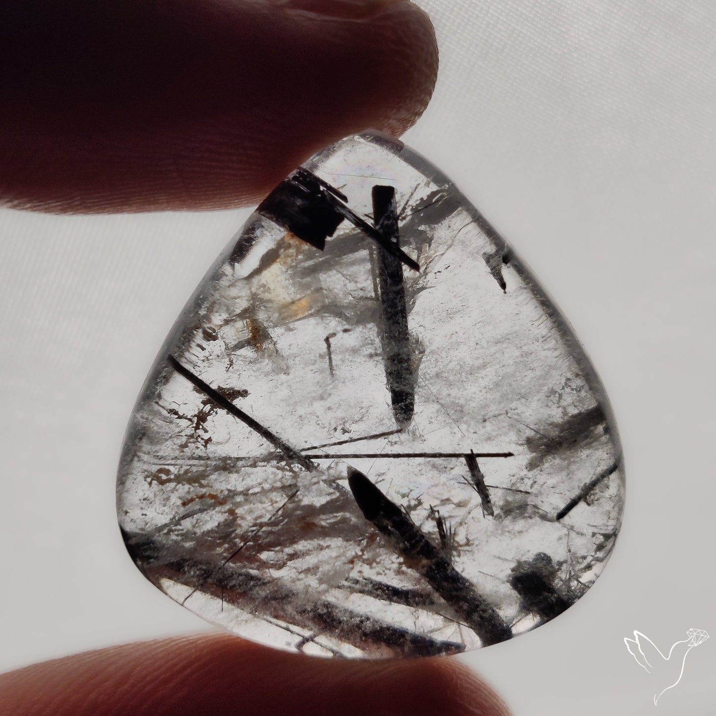 Black Tourmalinated Quartz