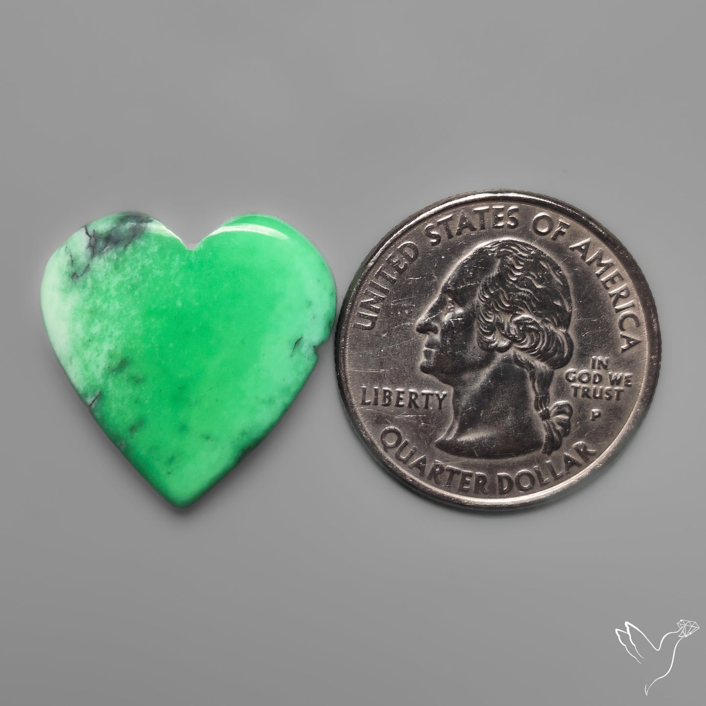 Australian Variscite Heart