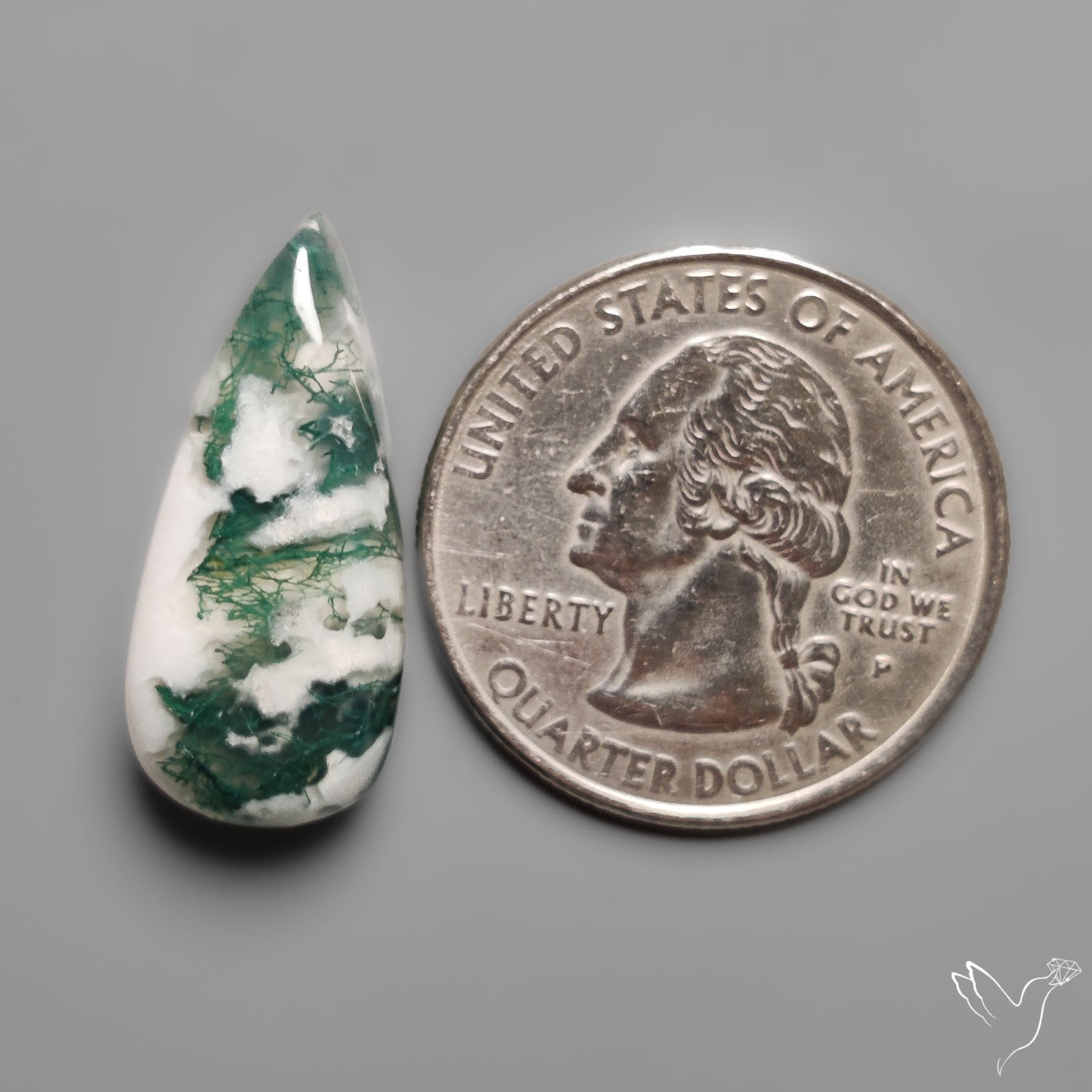 Tree Moss Agate Cabochon