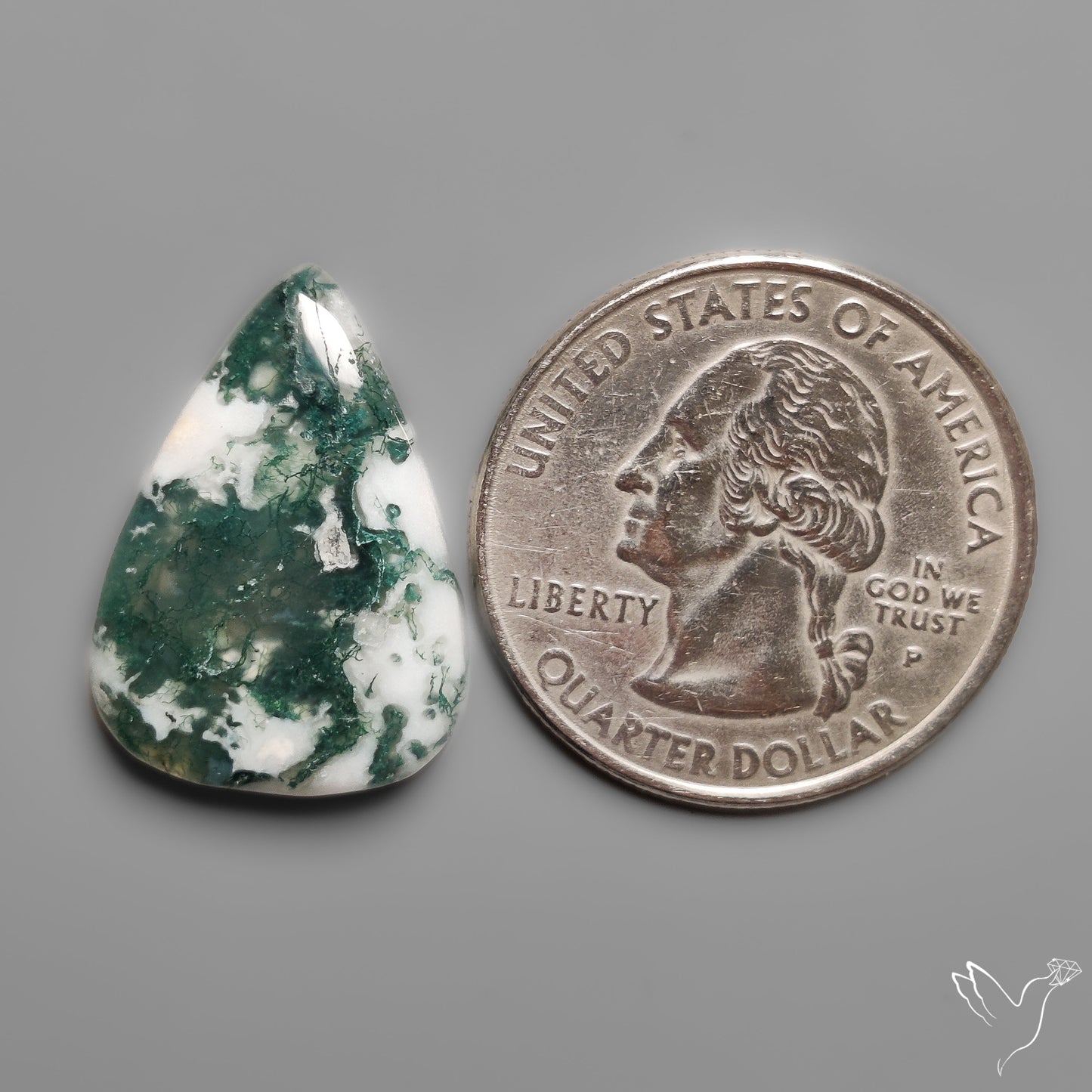 Tree Moss Agate Cabochon