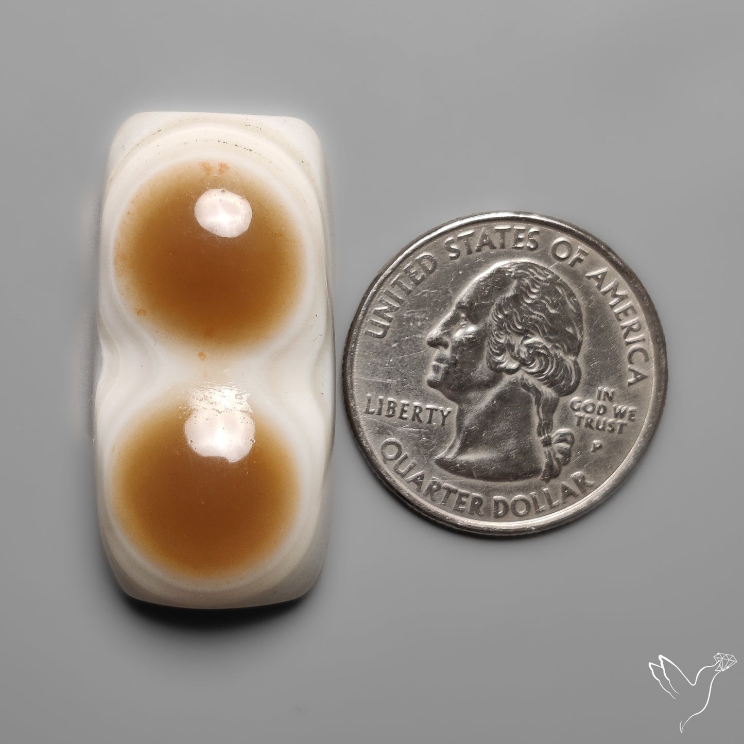 Naturally Occuring Eye Banded Agate