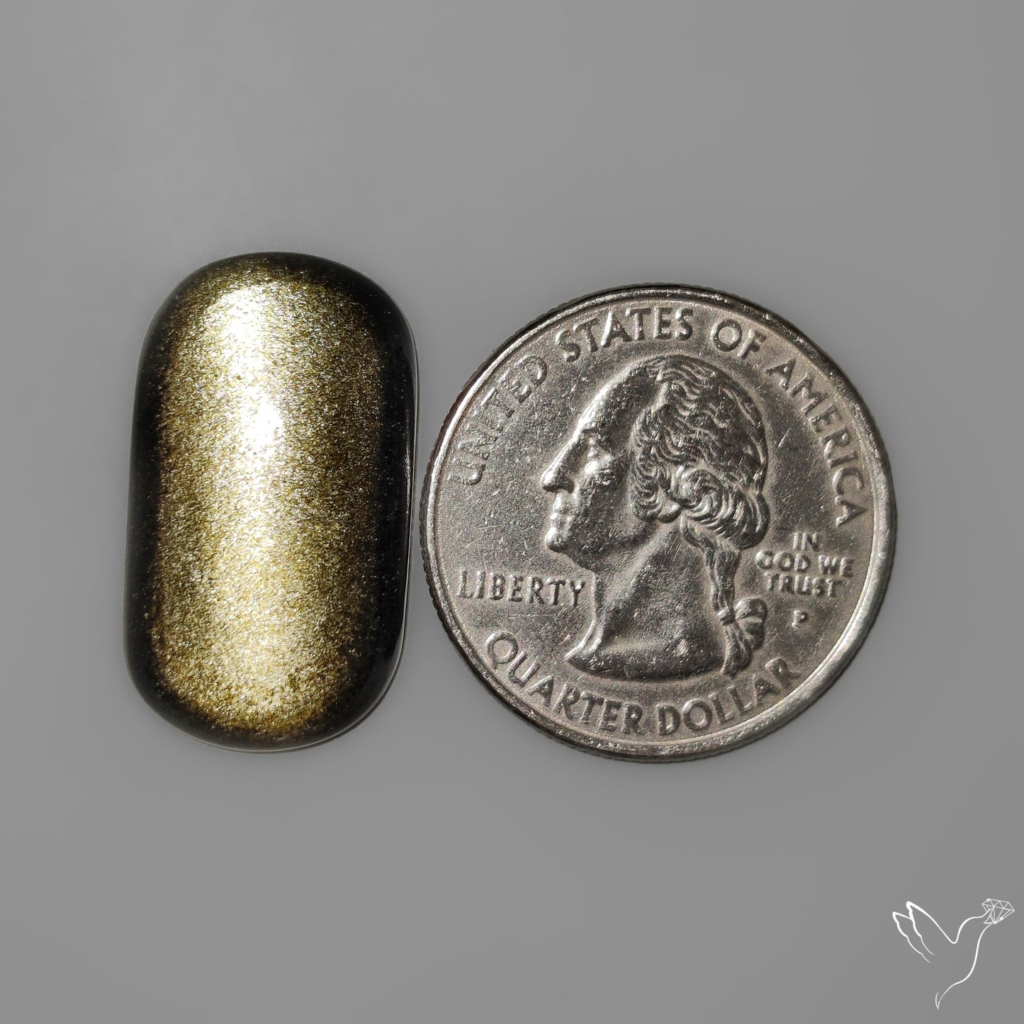 Goldsheen Obsidian Cabochon