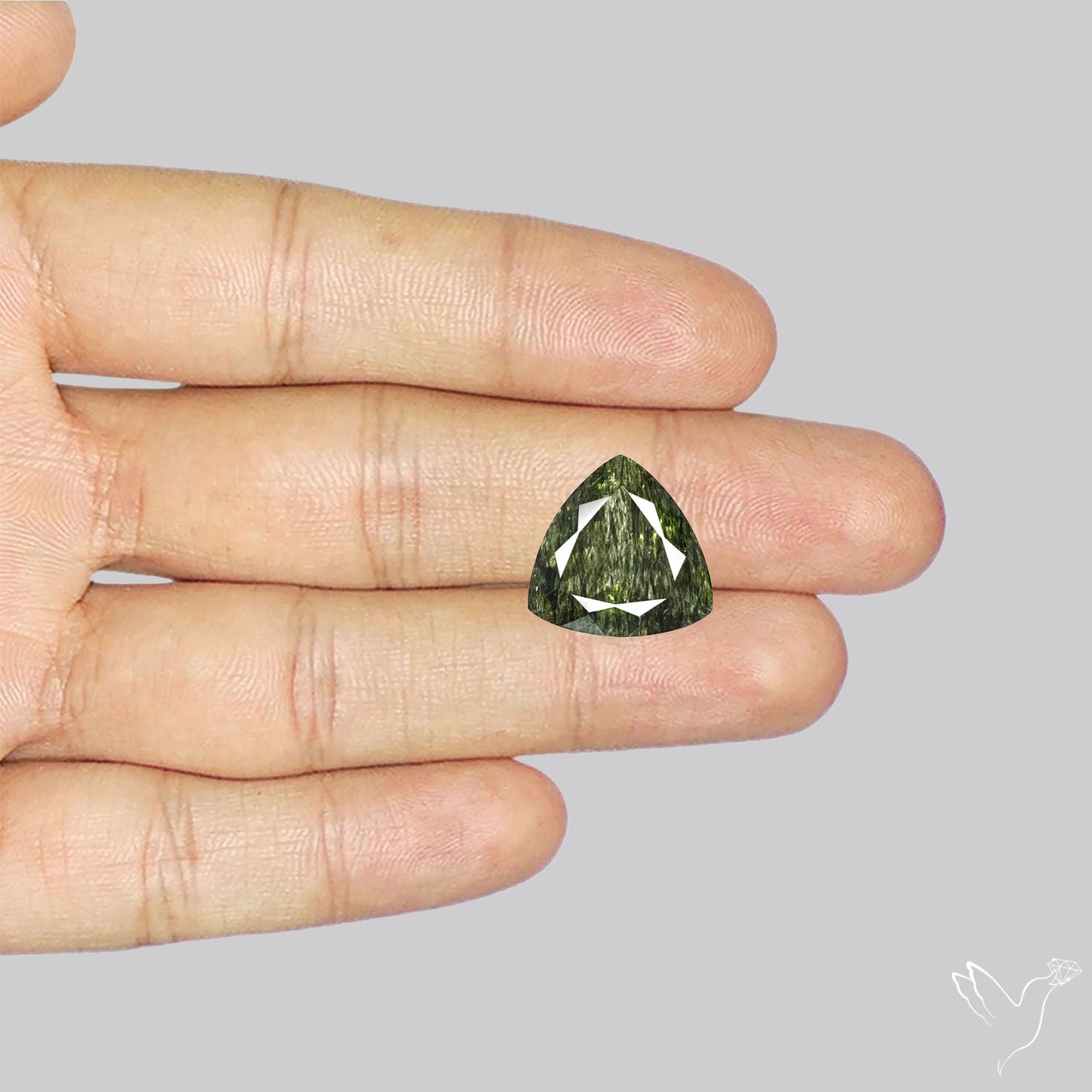 Green Rutilated Quartz Faceted
