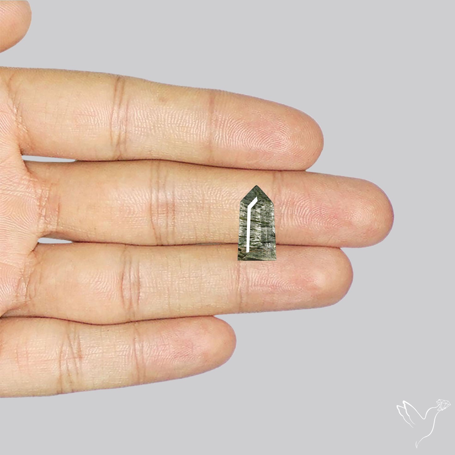 Green Rutilated Quartz Faceted