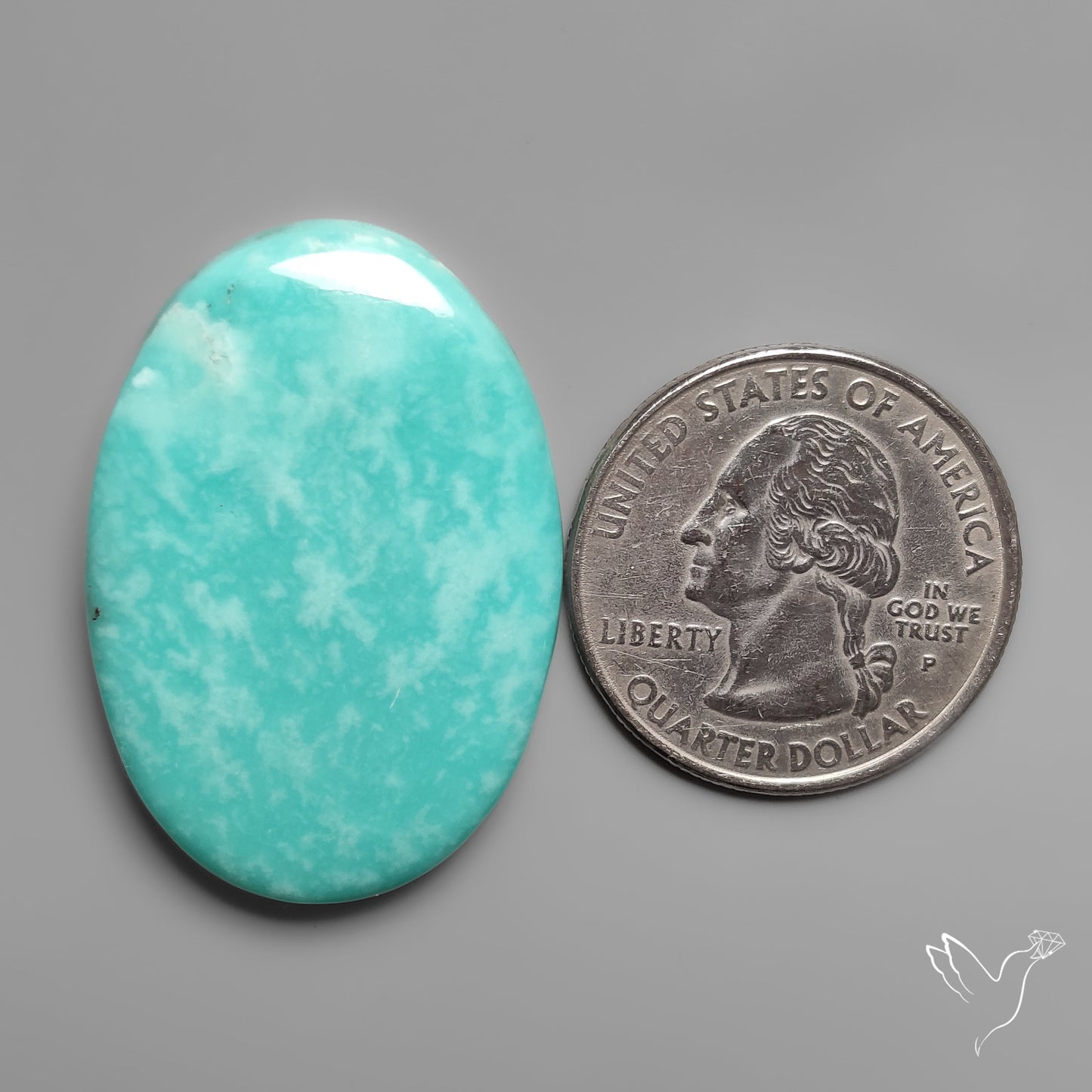 Rare Large Campitos Mines Turquoise Cabochon