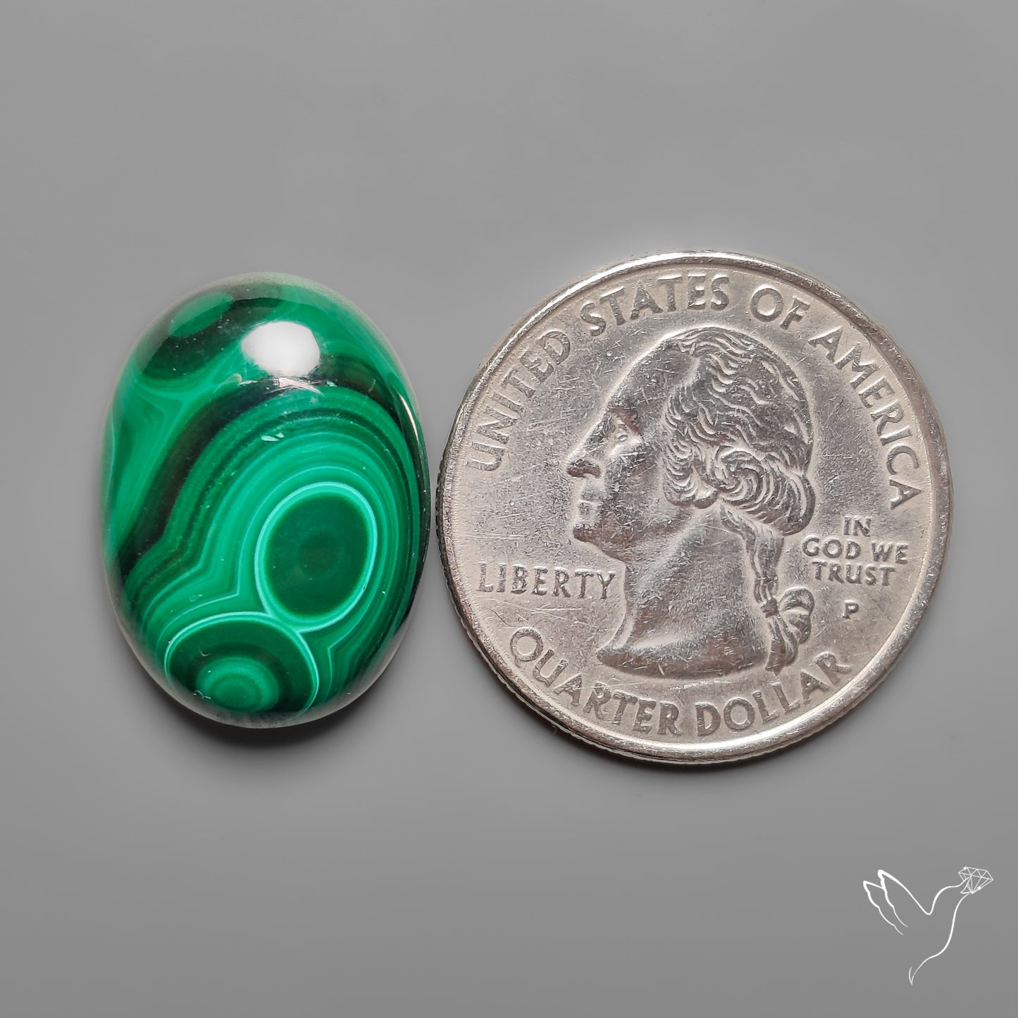 Botryoidal Malachite Cabochon