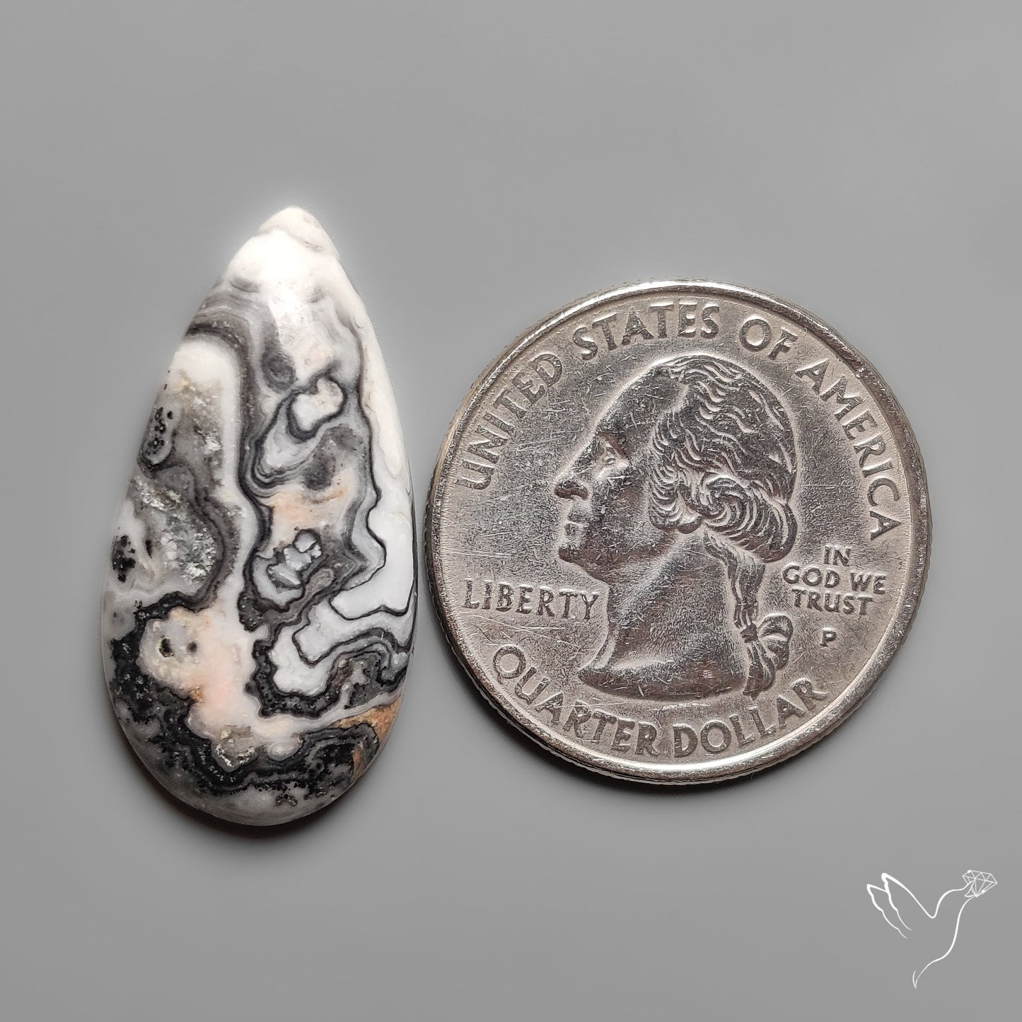 Phantom Calcite Cabochon