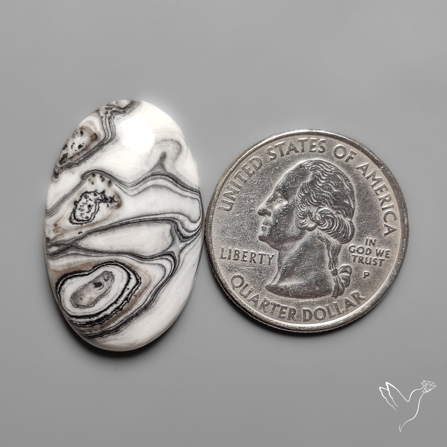 Phantom Calcite Cabochon