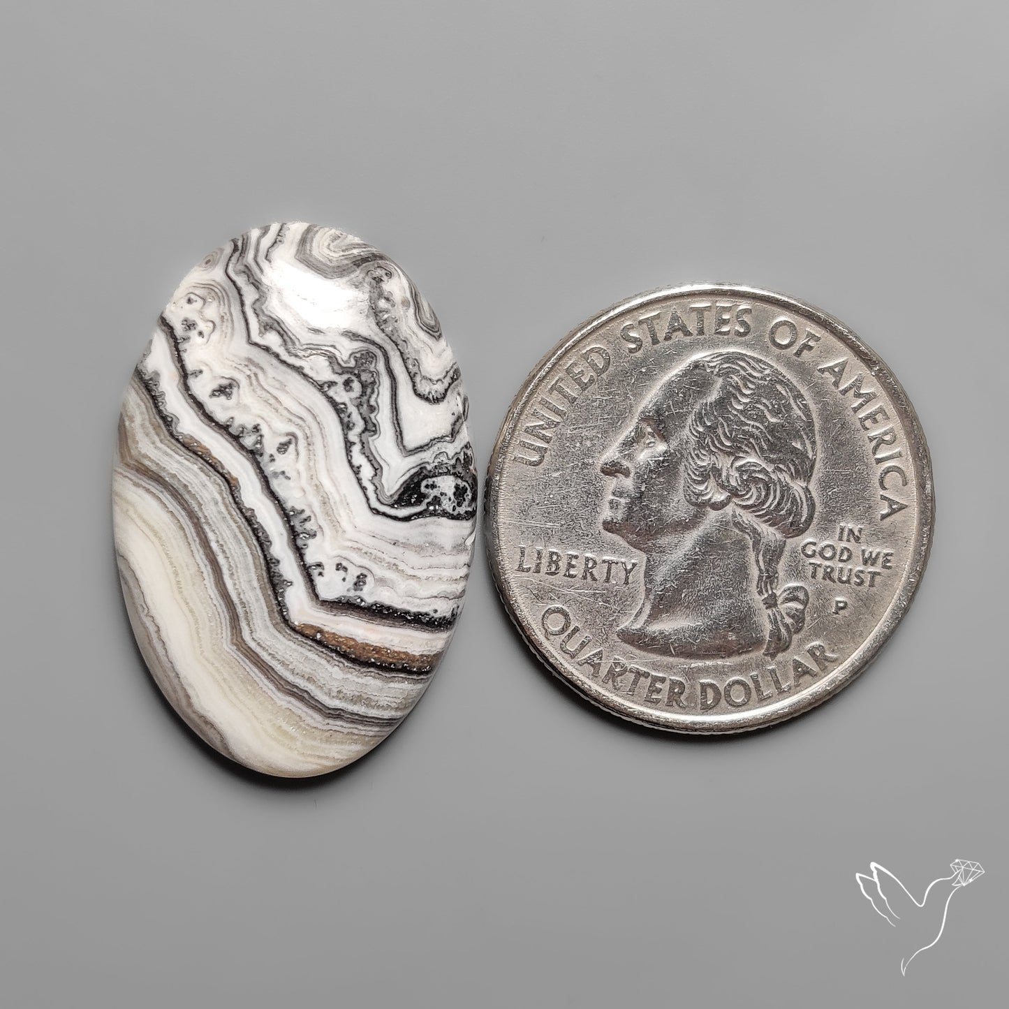 Phantom Calcite Cabochon