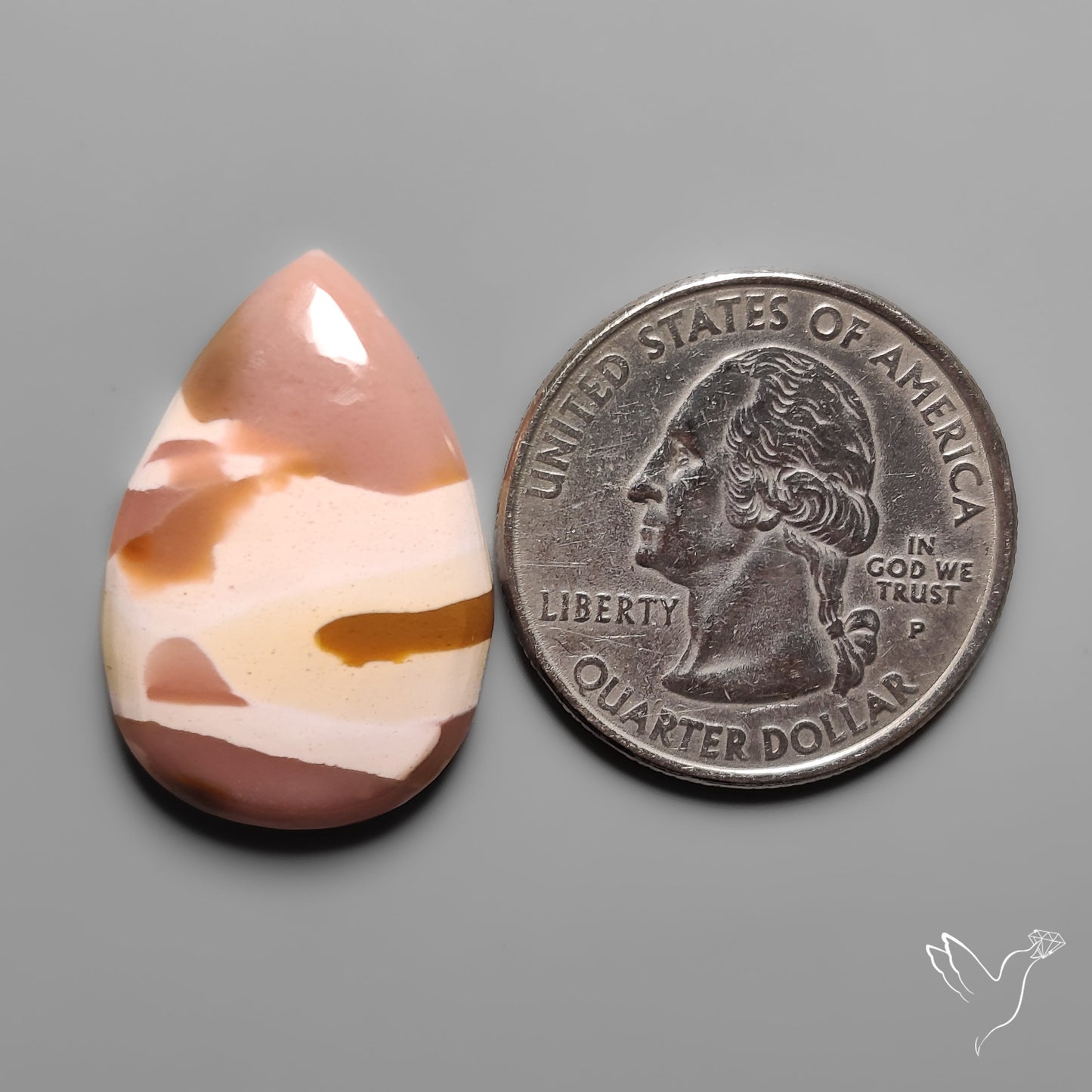 Australian Pink Mookaite Cabochon