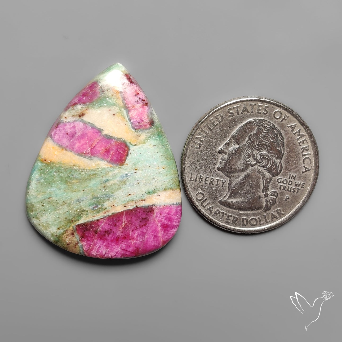Ruby In Fuchsite Cabochon