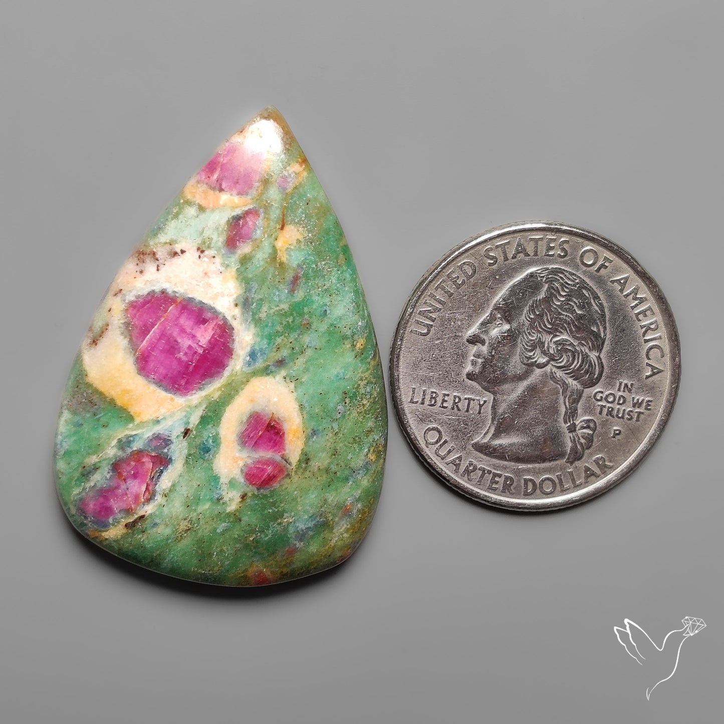 Ruby In Fuchsite Cabochon
