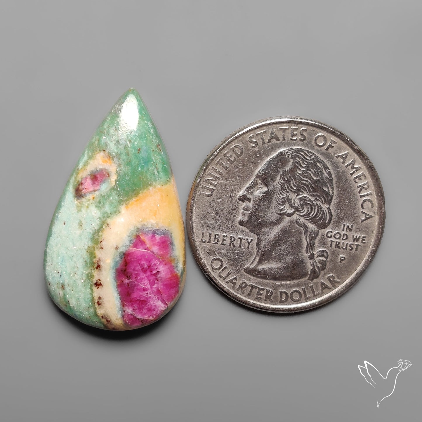 Ruby In Fuchsite Cabochon