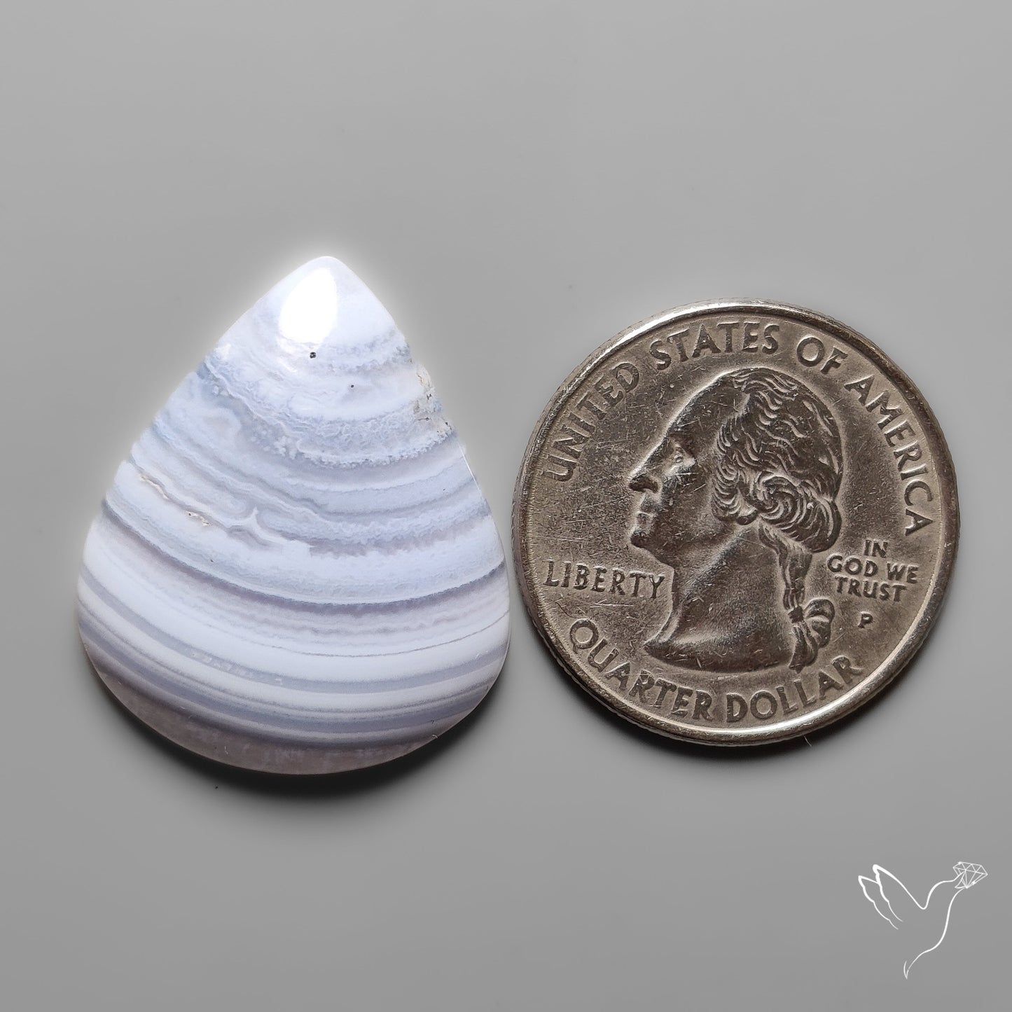 Blue Lace Agate Cabochon