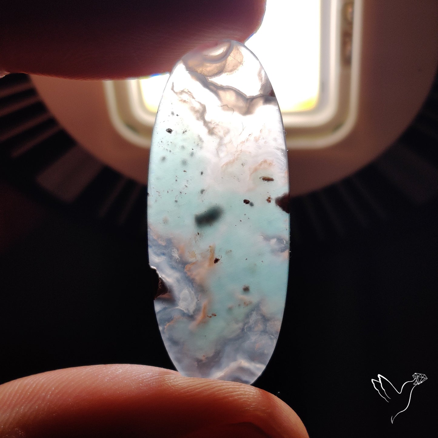Aqua Chrysoprase Cabochon