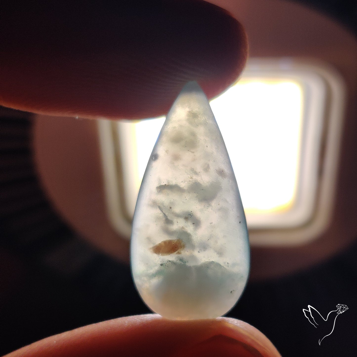 Aqua Chrysoprase Cabochon