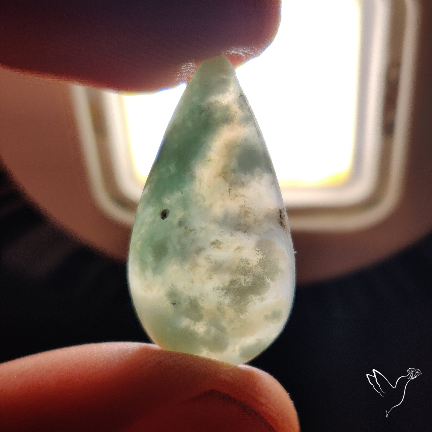Aqua Chrysoprase Cabochon