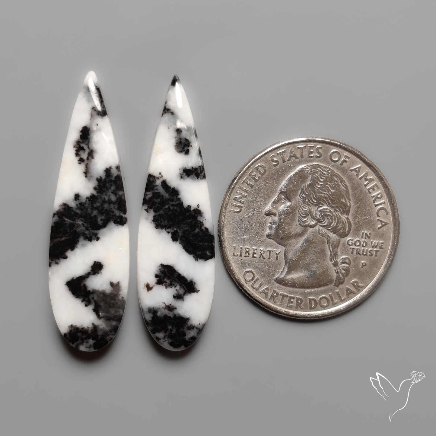 White Buffalo Turquoise Pair