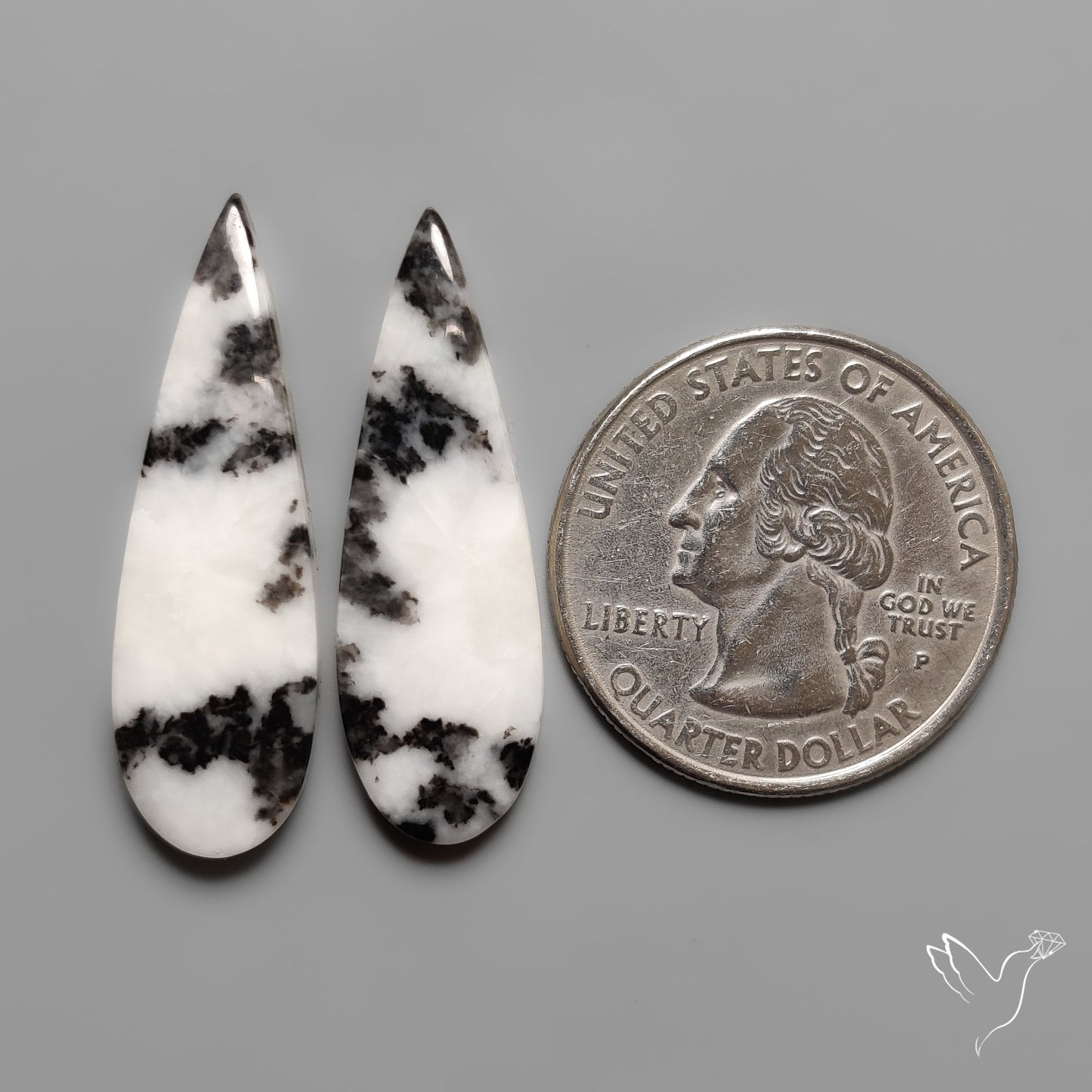 White Buffalo Turquoise Pair