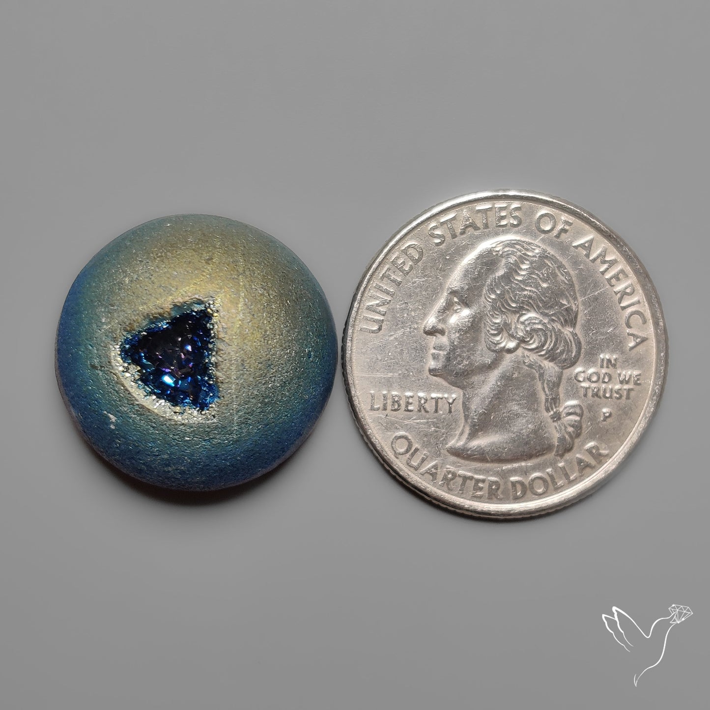 Titanium Coated Druzy Pocket