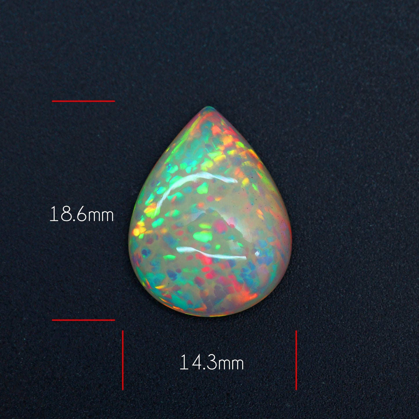 Rare Honeycomb Pattern Ethiopian Opal Cabochon