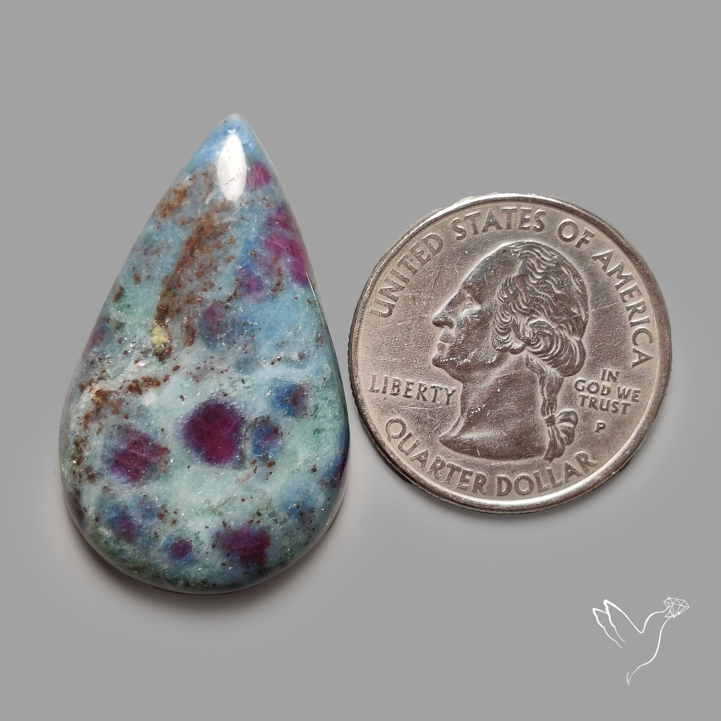 Ruby In Kyanite Cabochon