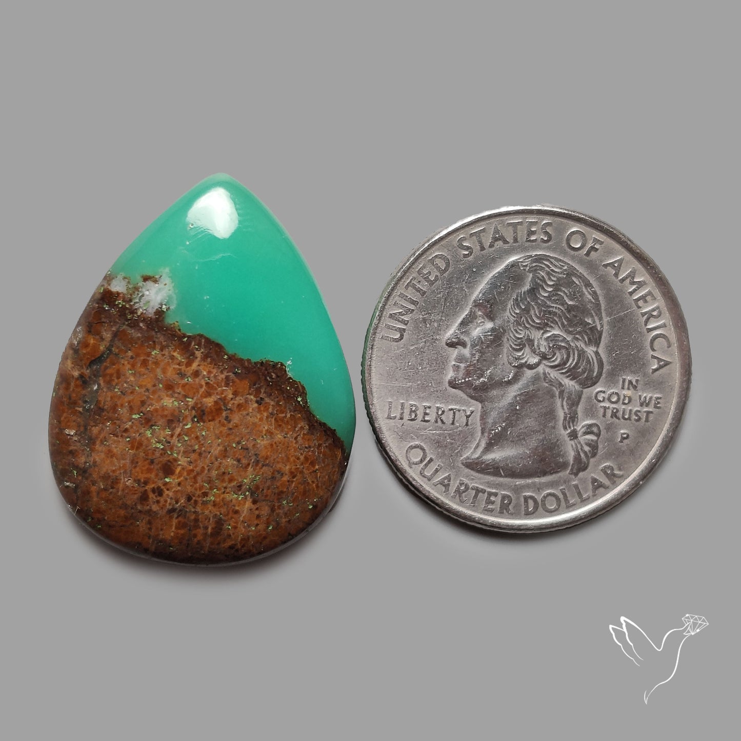 Boulder Chrysoprase Cabochon