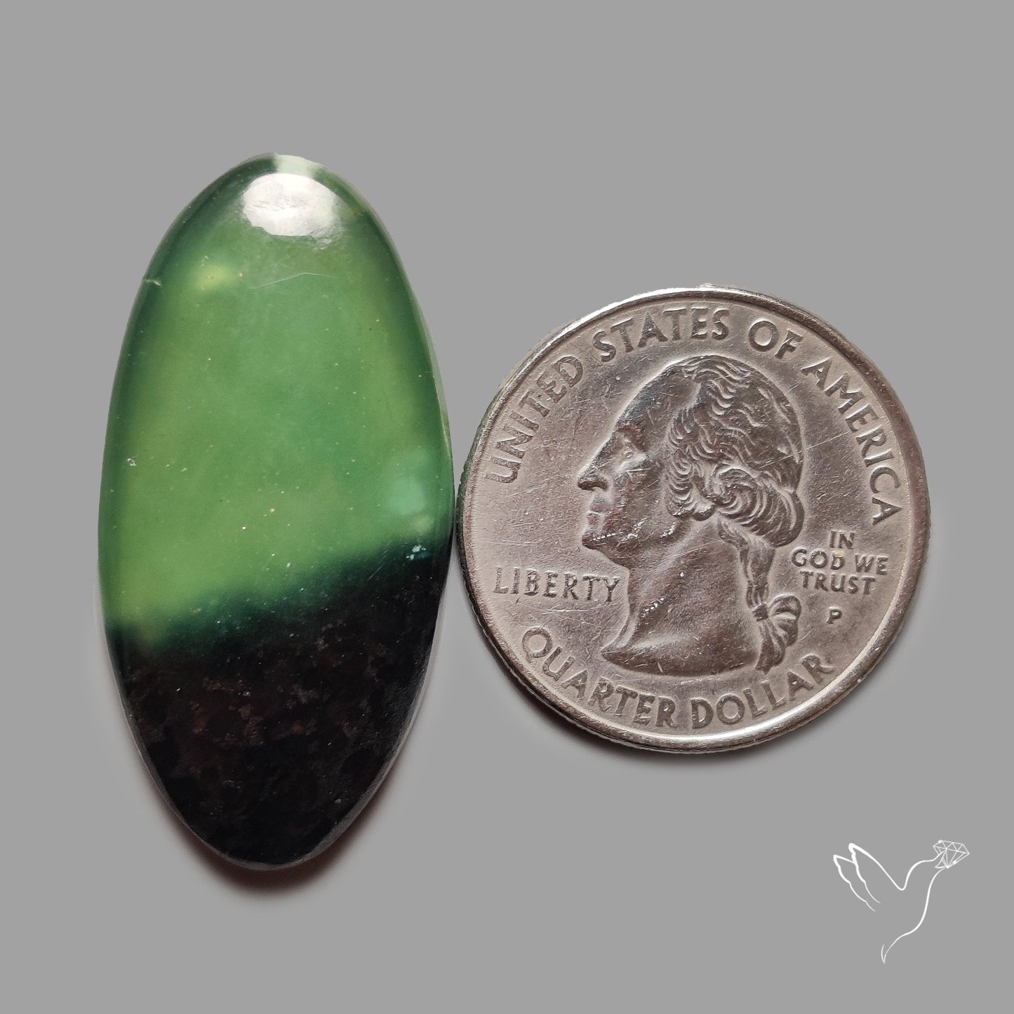Bi-Color Serpentine Cabochon