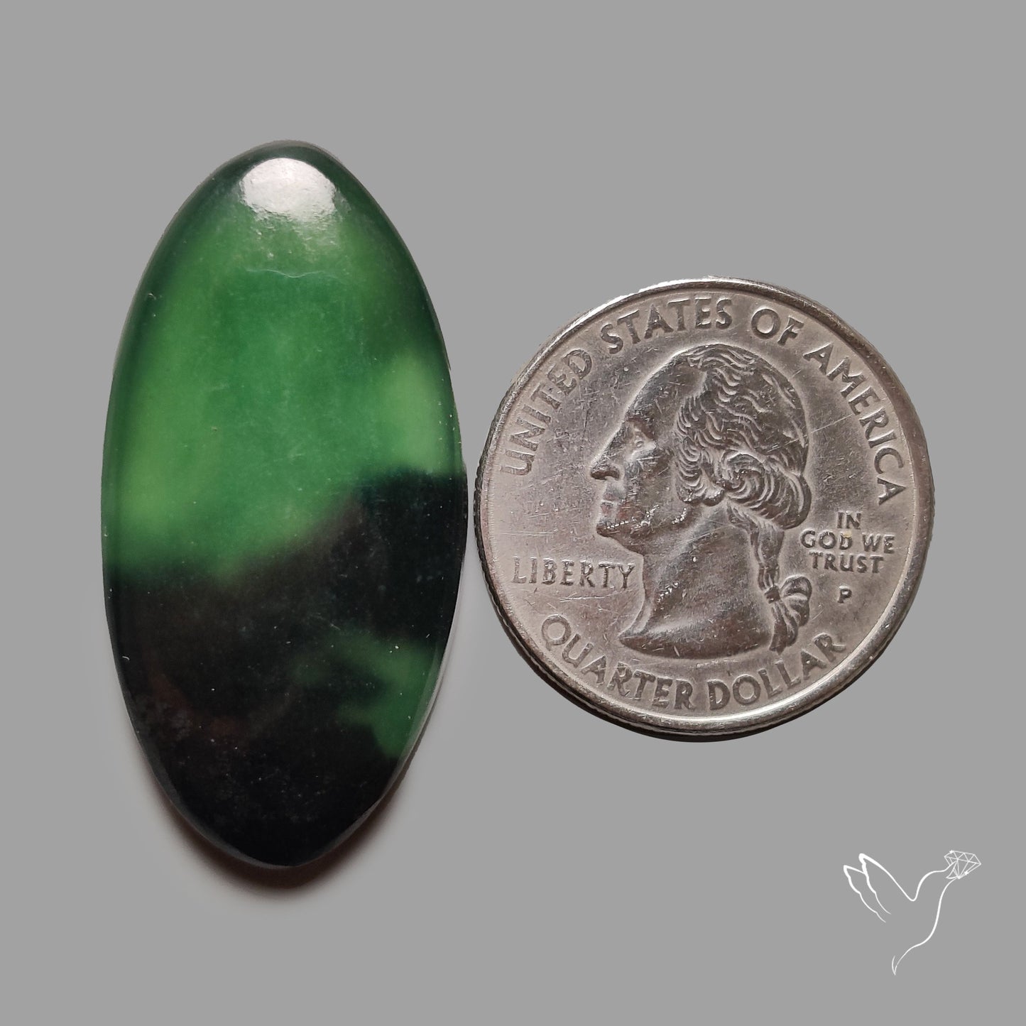 Bi-Color Serpentine Cabochon