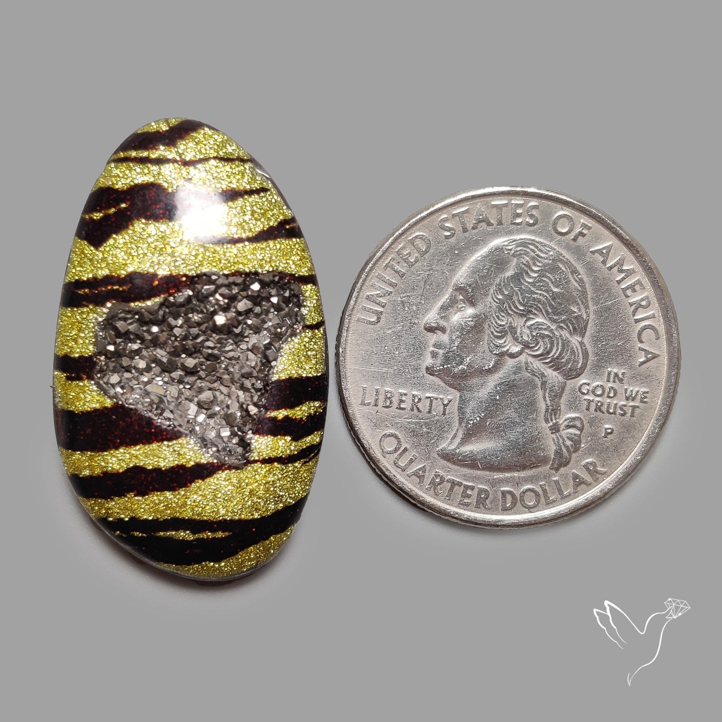 Leopard Coated Chalcedony Druzy