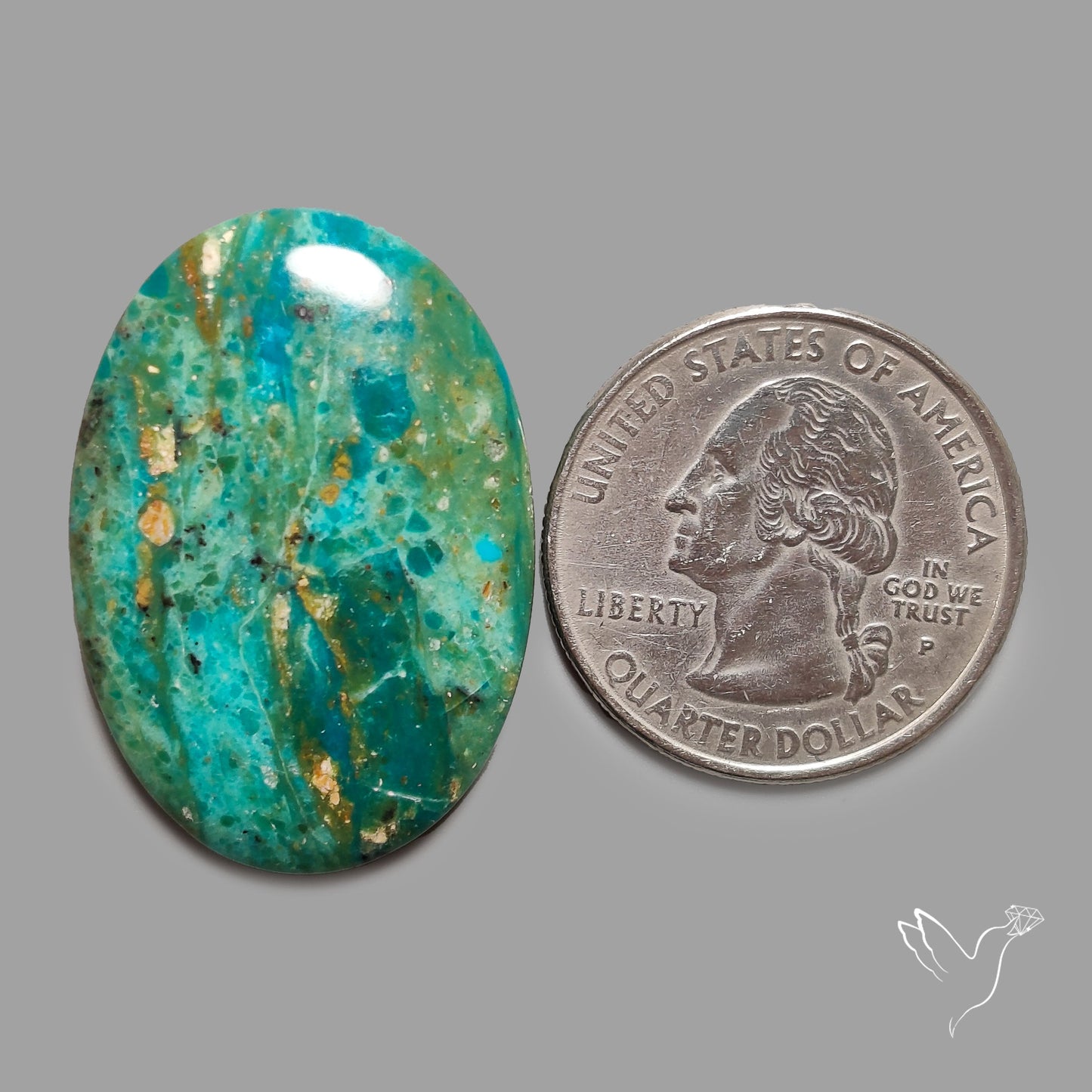 Peruvian Blue Opalina Cabochon