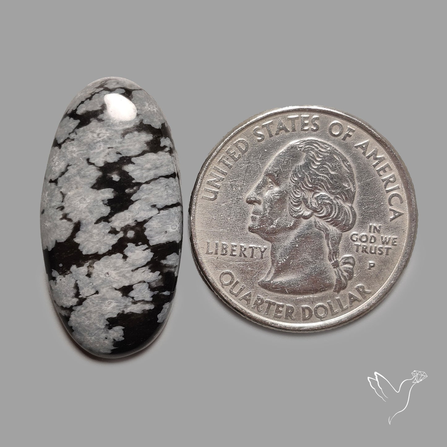 Snowflake Obsidian Cabochon