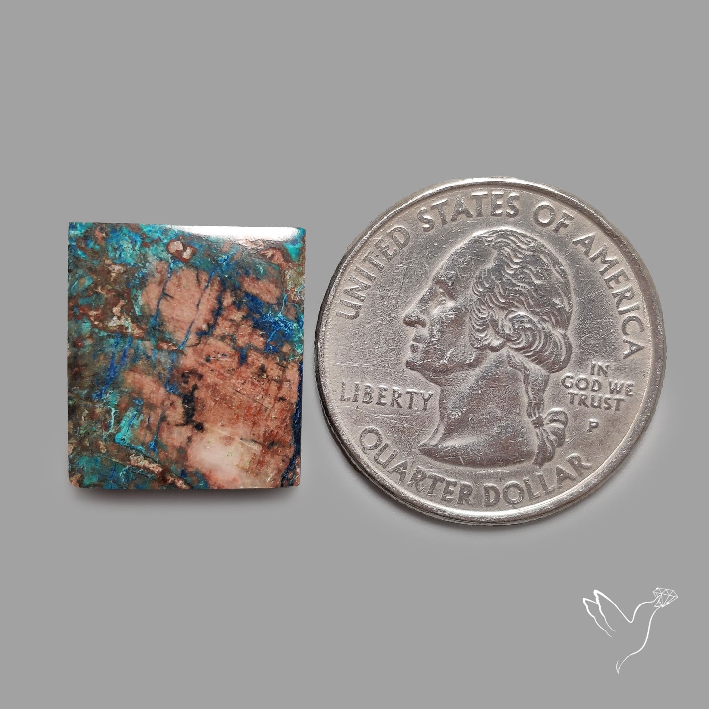 Azurite In Cuprite Cabochon