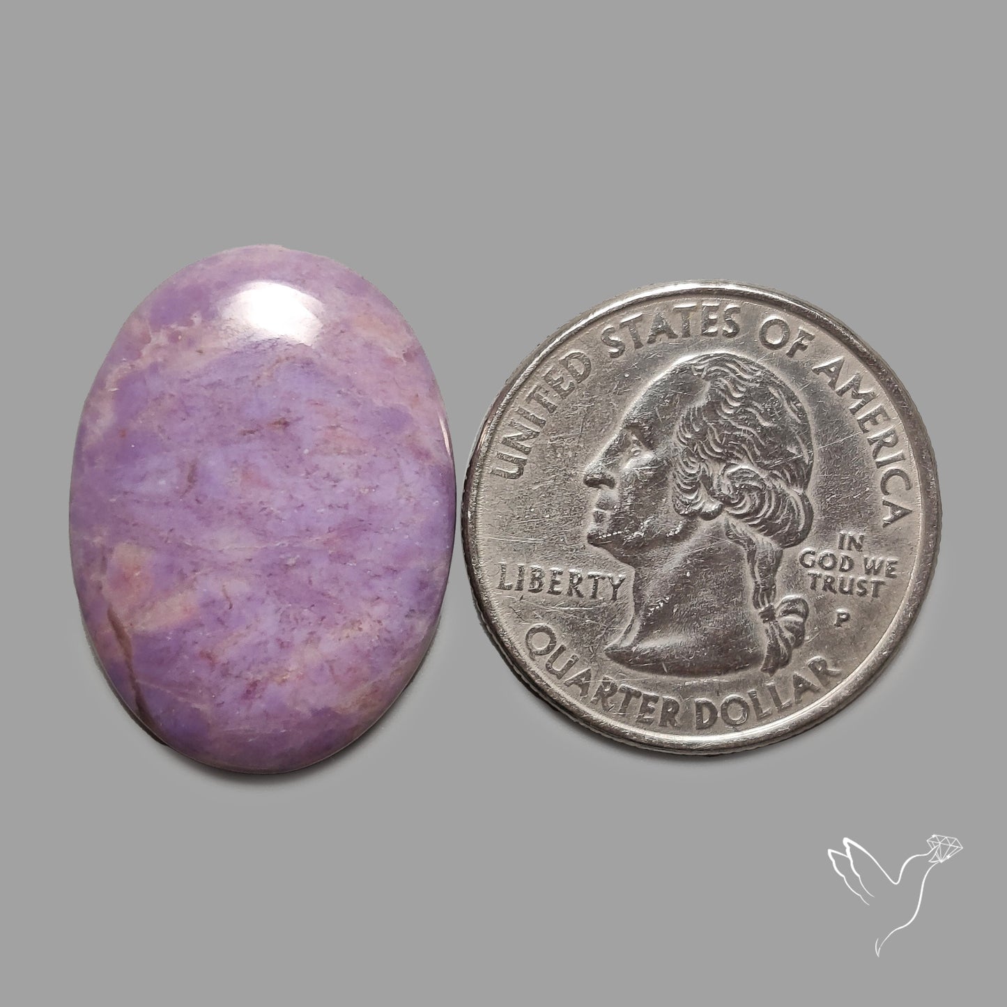 Purple Lavender Jade Cabochon