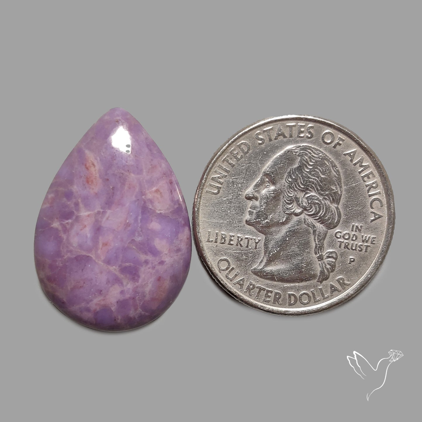 Lavender Purple Jade Cabochon