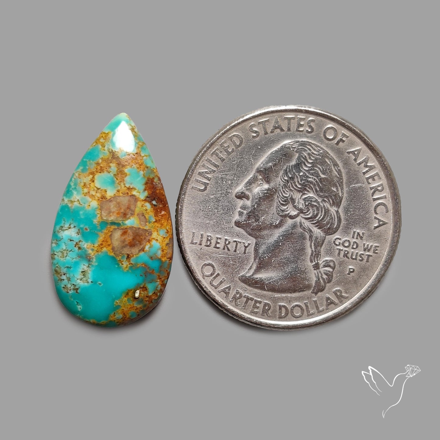 Rare Arizona Patogonia Turquoise Cabochon