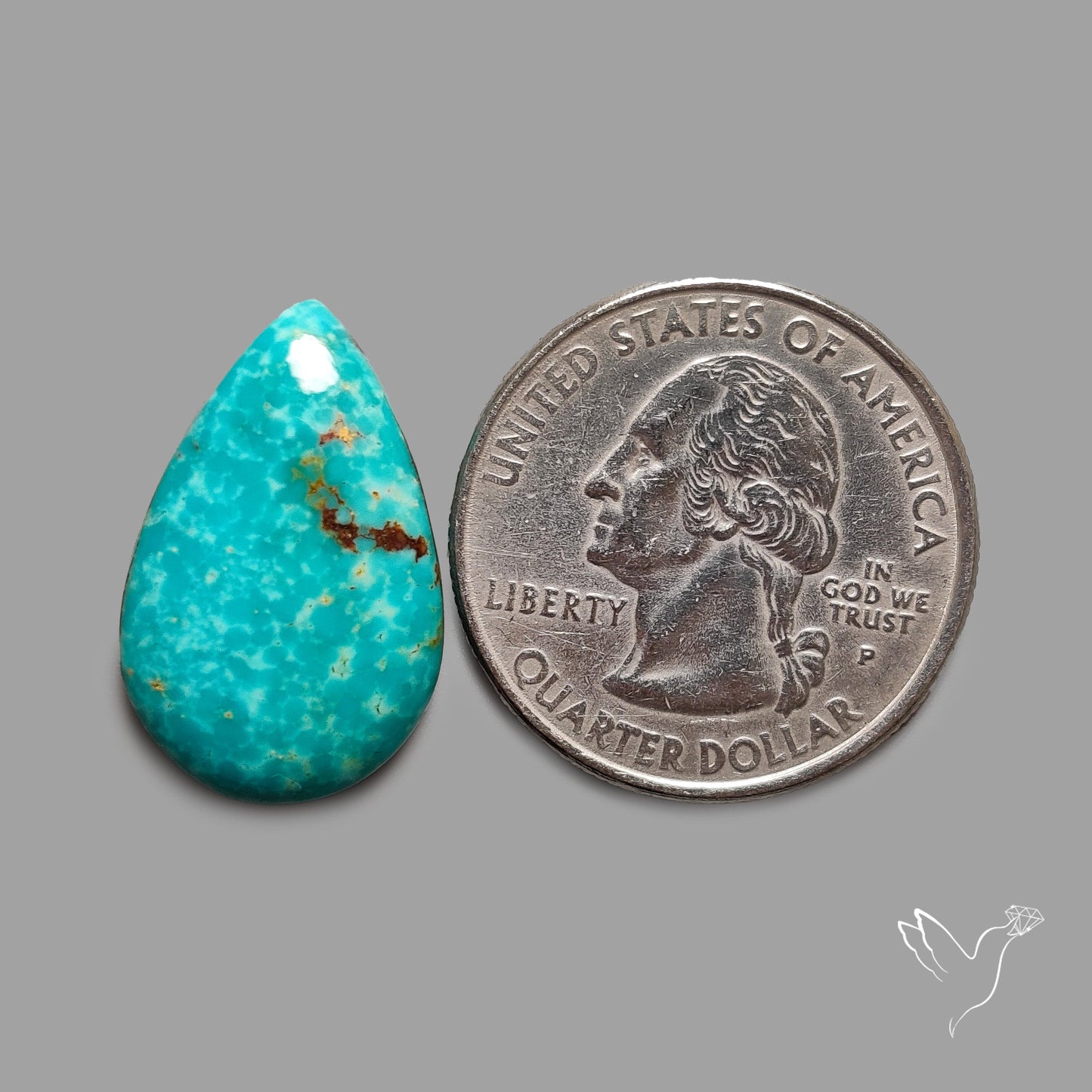 Rare Arizona Patogonia Turquoise Cabochon