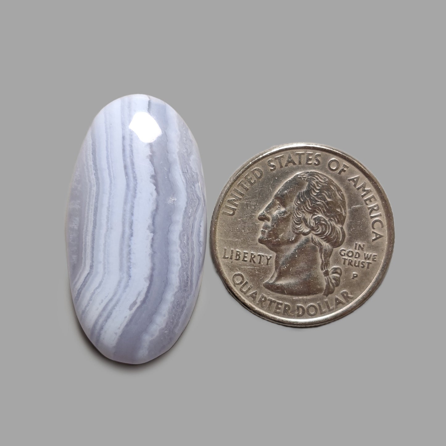 Blue Lace Agate Cabochon