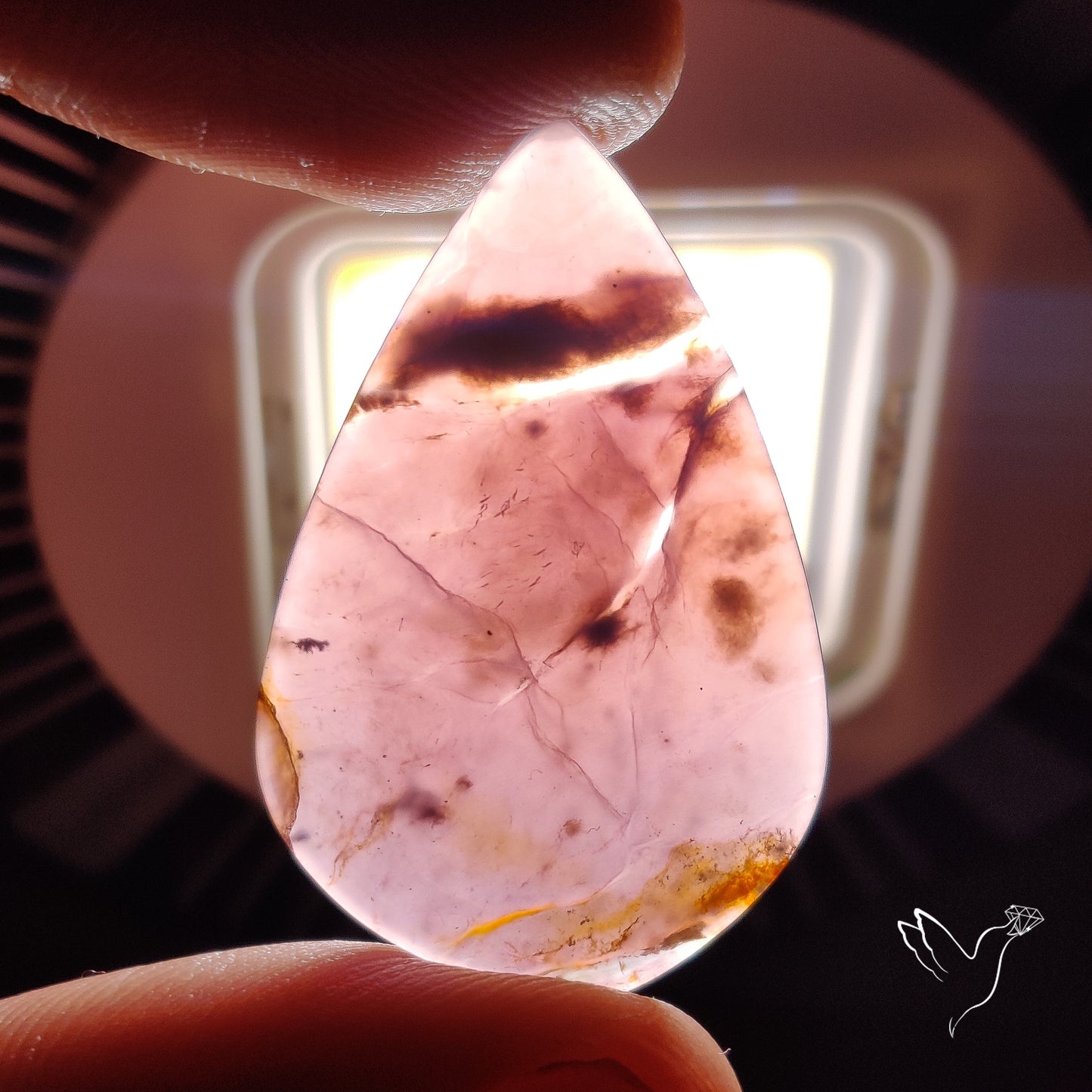 Purple Java Chalcedony Cabochon