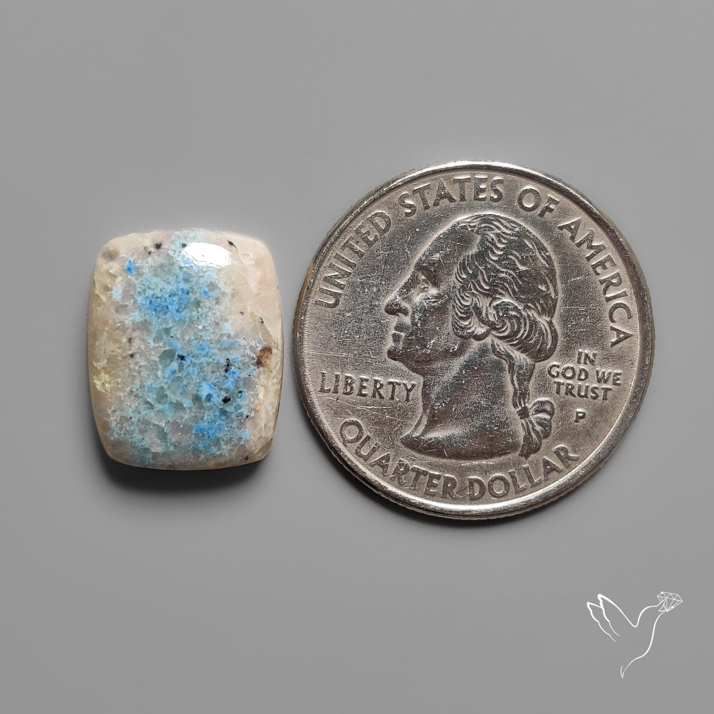 Trolleite Quartz Cabochon