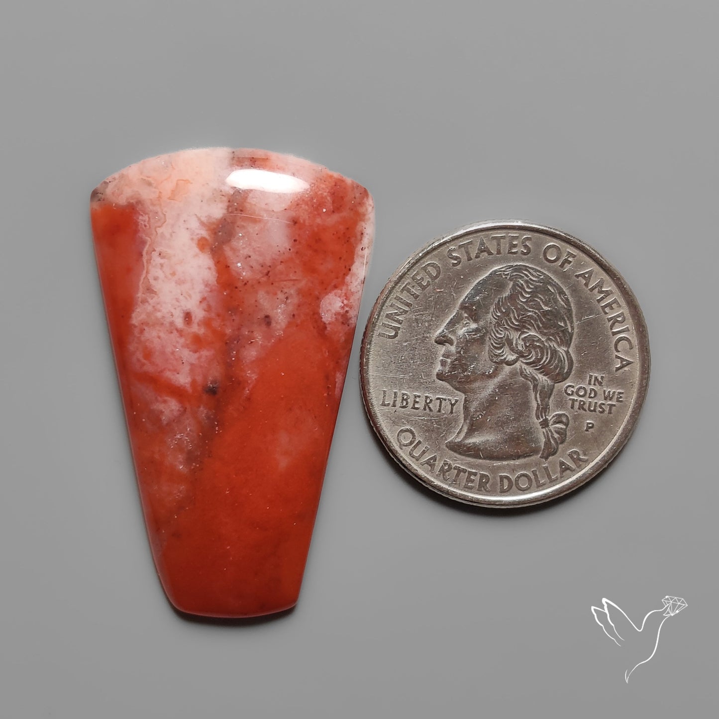 Natural Strawberry Quartz Cabochon