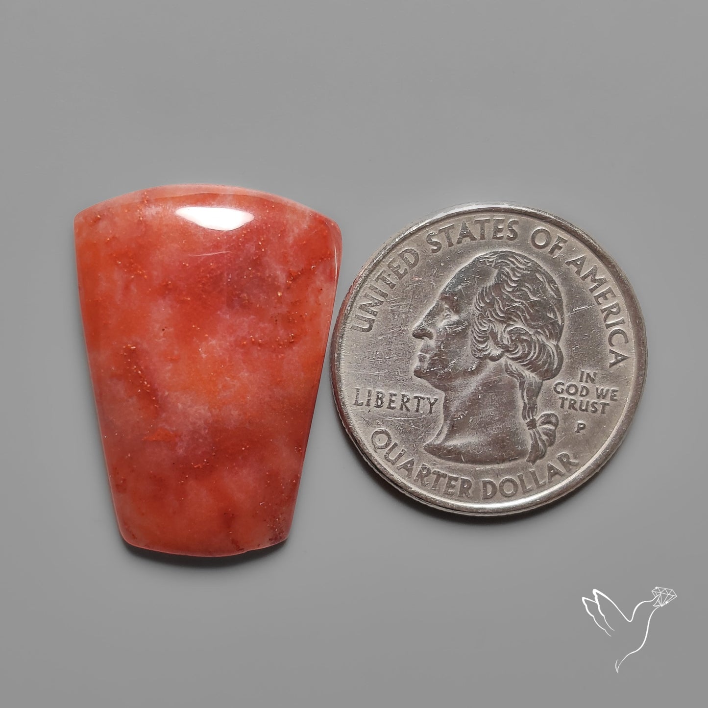 Natural Strawberry Quartz Cabochon