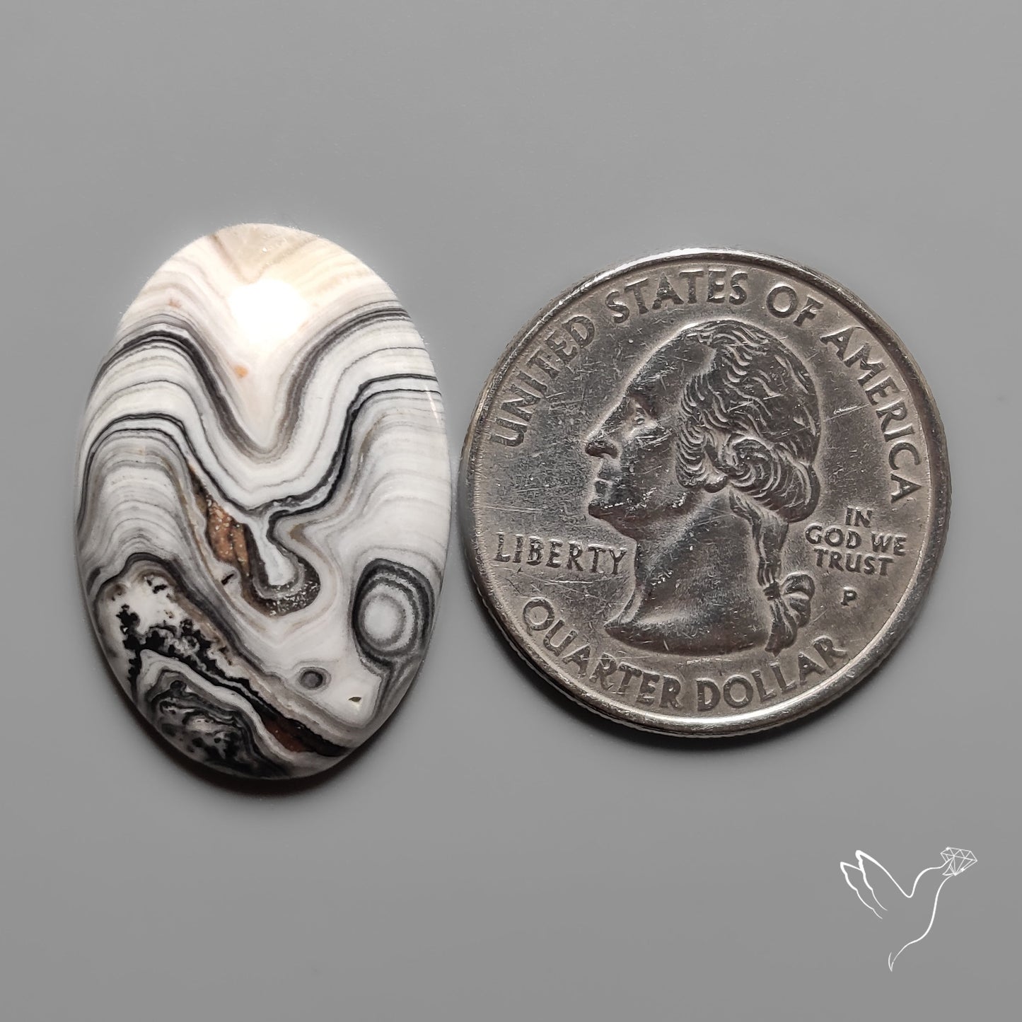 Phantom Calcite Cabochon