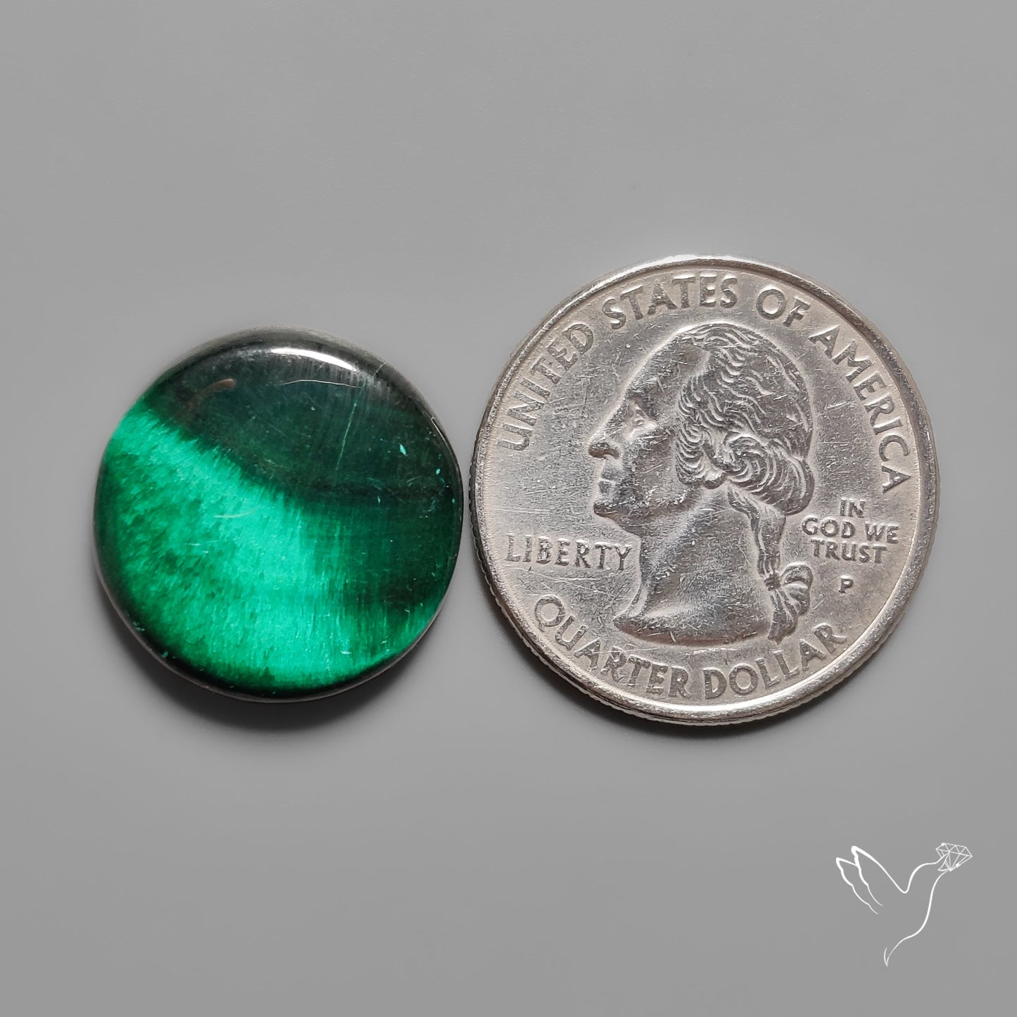 Malachite with Chattoyancy Cabochon