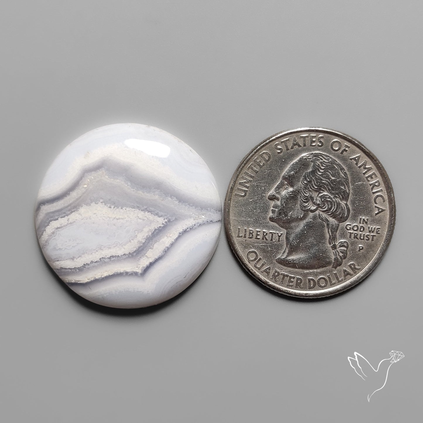 Blue Lace Agate Cabochon