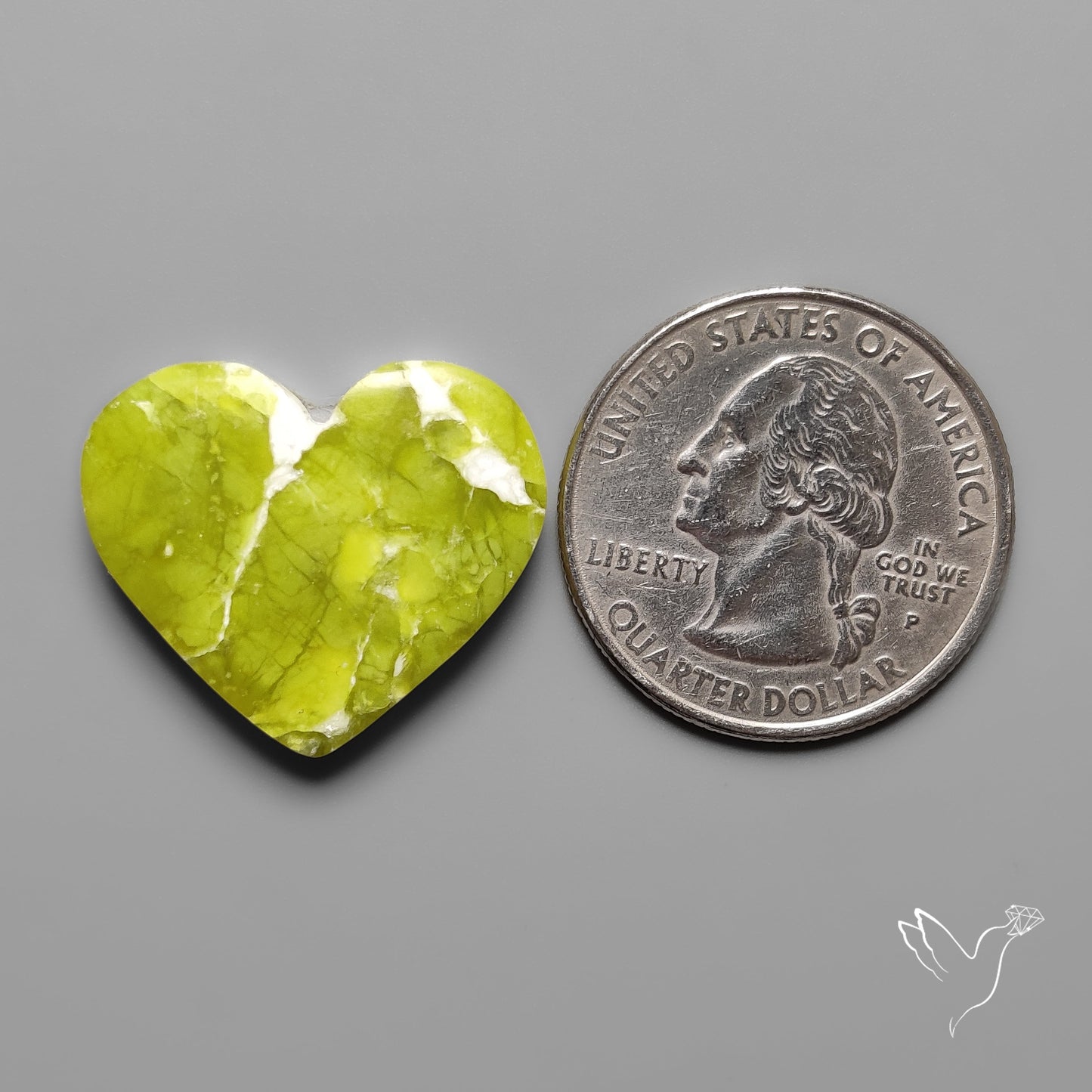Lizardite Serpentine Heart