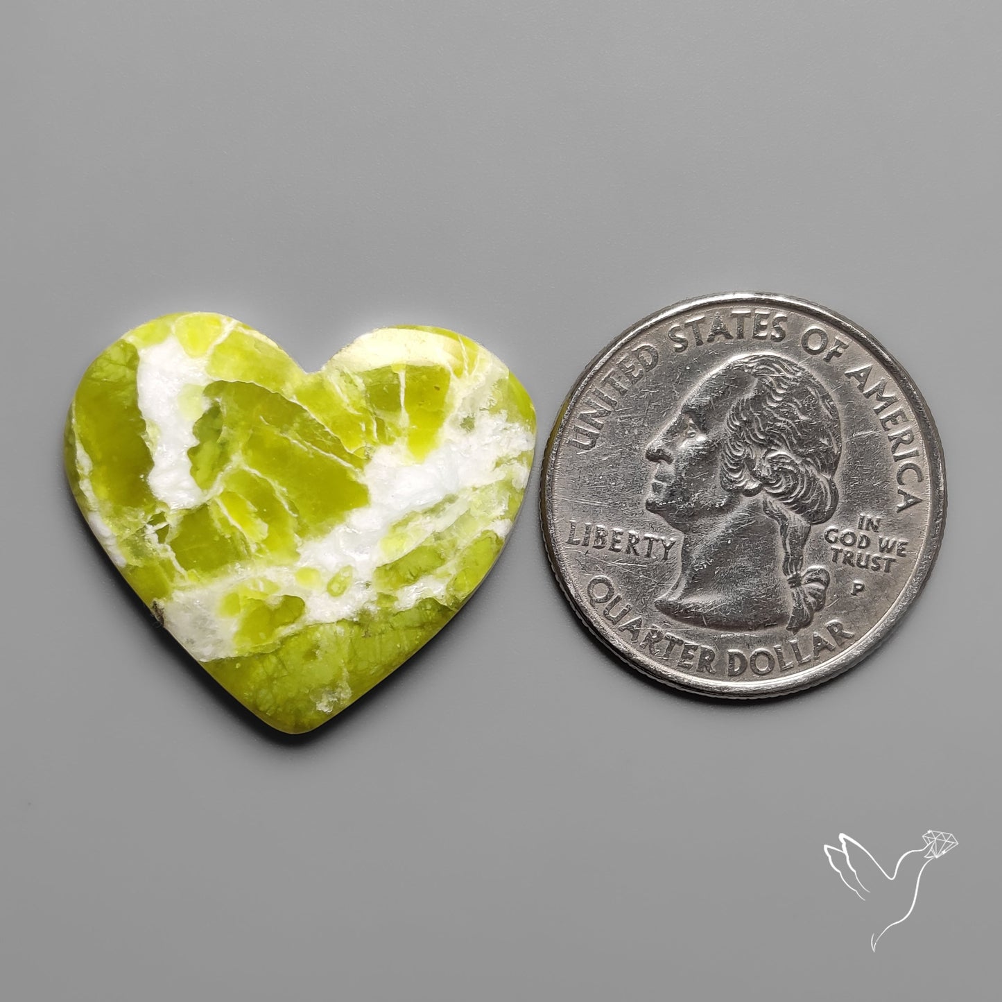 Lizardite Serpentine Heart